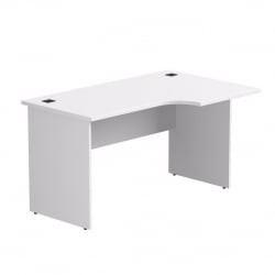 Стол эргономичный с опорами ЛДСП Everprof EVO 254S113 (правый) Белый