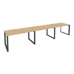 Рабочая станция на О-образном м/к ОНИКС О.МО-РС-3.3.8 Тиквуд Светлый/Антрацит / ONIX O.MO-RS-3.3.8