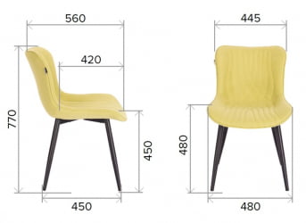 Стул Everprof Aqua Ткань Черный