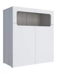 Тумба Палермо Юниор 06 Ясень шимо светлый Белый глянец