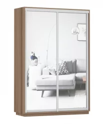 Шкаф-купе двухдверный Экспресс Дуо Экспенс 1400х2200h Ясень шимо тёмный