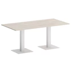 Стол прямоугольный HOME OFFICE VR.SP-5-180.2 Денвер Светлый/Белый металл