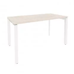 Стол рабочий на П-образном м/к ОНИКС О.МП-СП-3.7 Денвер Светлый/Белый / ONIX O.MP-SP-3.7