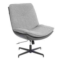 Кресло лаунж Cosmo велюр/букле/экокожа, VT shape silver/графит