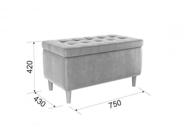 Пуф Чарли 2 PM-004.2 капучино (велюр)