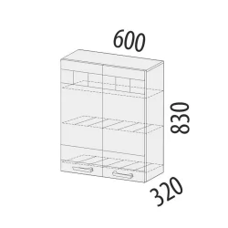 Шкаф-сушка кухонный Аврора 10.01.2
