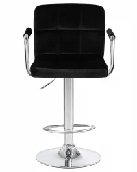 Стул барный ДОБРИН КРУГЕР АРМ Черный велюр МДЖ9-101 / DOBRIN KRUGER ARM MJ9-101
