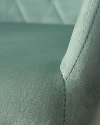 Стул обеденный ДОБРИН РОБЕРТ (черные матовые ножки, велюр В108-118 Мятный) 2 шт / DOBRIN ROBERT V108-118