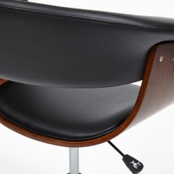 Кресло VIMTA орех, кож/зам черный