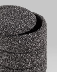 Пуф с ящиком Hive XS букле черный меланж