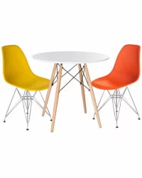 Маленький обеденный стол DOBRIN CHELSEA 80 Белый