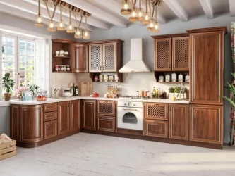 Шкаф кухонный 800 высокий с решеткой Кантри ЛД 235.346.000 Ноче Таволато