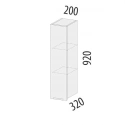 Шкаф кухонный (лев/прав) Бостон 104.19