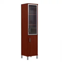 Стеллаж стекло в раме В431.4 R Бургунди