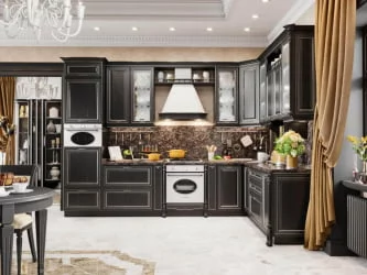 Шкаф кухонный 600 горизонтальный Италия ЛД 275.716.000 Черный Дуб темный