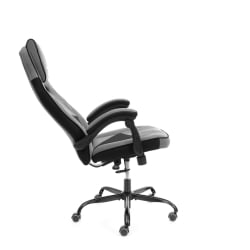 Кресло Arena metalBL велюр, серый/черный, 29/35