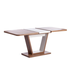 Стол обеденный VOX ЛДСП, 132-172x85x75,5 см, Дуб Канзас/Пепел