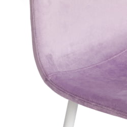 Стул BREEZE (mod. 4724) вельвет/металл, 44 х 53 х 87 см, Light lavander (светло-лавандовый) HLR26 / белый
