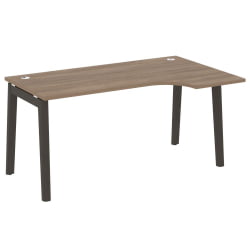 Стол эргономичный левый ONIX WOOD OW.SA-1(R) Дуб Аризона/Темный