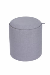 Пуф-столик с ящиком Хюгге S рогожка Серый