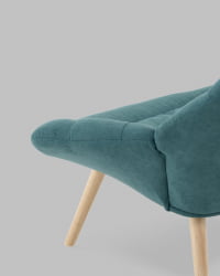 Кресло Олби Страйпс темно-бирюзовый