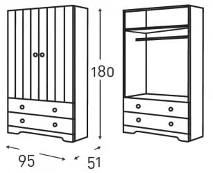 Шкаф Micuna А-1414 white
