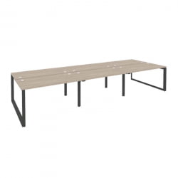 Рабочая станция на О-образном м/к ОНИКС О.МО-Д.РС-6.3.7 Дуб Аттик/Антрацит / ONIX O.MO-D.RS-6.3.7