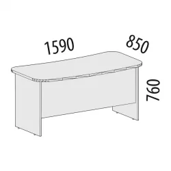Стол руководителя Лидер-Престиж 83.18