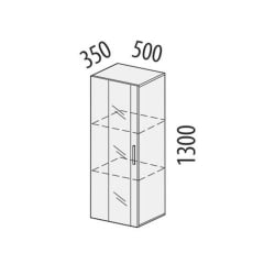 Шкаф-витрина Фреска 66.07 (лев/прав)