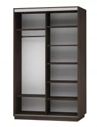 Шкаф-купе двухдверный Экспресс Дуо 1600х2200h Сакура/Венге