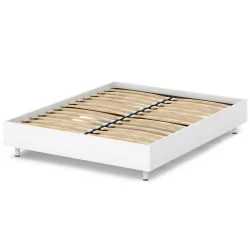 Кровать двуспальная с ортопедическим основанием Ornata 	Н-460 Белый Шагрень