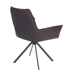 Кресло Murano/Мурано опора 360, велюр/букле (HYP)/Экокожа, бежевый/коричневый