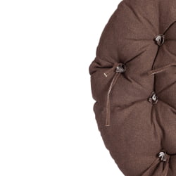 Кресло CLOUDE HOME рогожка/металл, 97х98х90-96см, коричневый, 3М7-147