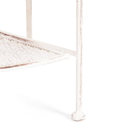 Этажерка угловая Secret De Maison Nicole (PL08-10338) стальной сплав, античный белый, 48х33х159 см