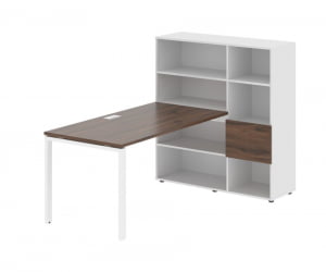 Рабочая станция EDIS EURST 1215 Дуб Денвер темный Белый Белый