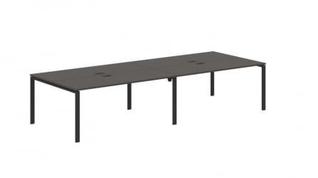 Бенч-система 4-местная ЕДИС ЕУВСТ 3513 Мокко Черный / EDIS EUWST