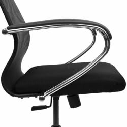 Кресло руководителя BRABIX PREMIUM Ultimate EX-800 хром Черное