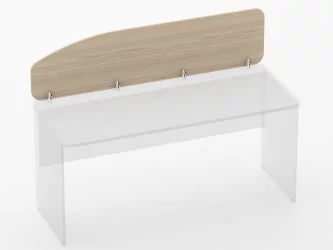 Экран разделительный Glassy 5.12.16 Бук светлый