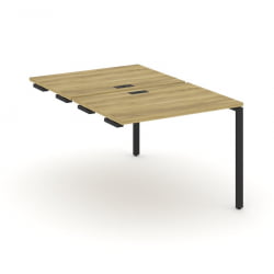 Двойной стол-приставка к опорным тумбам/шкафам CONCEPT CN.DSPR-001 Дуб Винченцо Черный