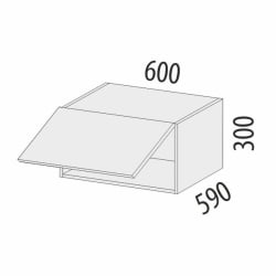 Антресоль для пенала (с системой плавного закрывания) Дакота 103.102