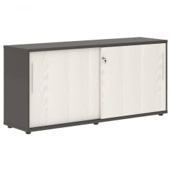 Шкаф с дверьми-купе EDIS ELC 1643 Ясень Траун Белый Мокко