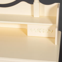 Туалетный столик с зеркалом и табуретом Secret De Maison ARNO ( mod. HX18-263 ) дерево павловния, мдф, 75х40х141см, butter white (слоновая кость)