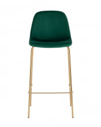 Стул барный Валенсия СН золотые ножки велюр Зеленый / SN
