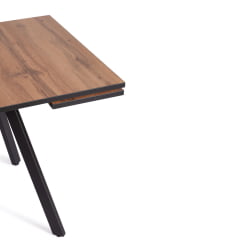 Стол VIGO ЛДСП/HPL/металл, 120 x 80 x 30 х 30 х 75 см, Дуб Вотан/черный