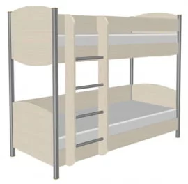 Кровать-чердак КР-123 БД Дуб беленый