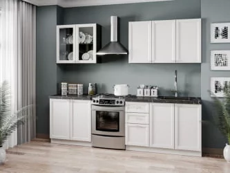 Шкаф кухонный 450 Джулия ЛД 284.330.000.061 Черный Белый