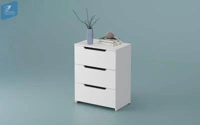 Комод в гостиную КМ-001 Лайт Белый