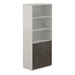 Шкаф высокий Atlas NZ-0312.GS.BT Серый камень Бренсон Трюфель