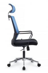 Кресло Минт РCХ М1029ХБЕ Синий/Черный / Mint RCH M1029HBE
