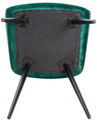 Стул обеденный ДОБРИН РОБЕРТ (черные матовые ножки, велюр В108-64 Зеленый) 2 шт / DOBRIN ROBERT V108-64